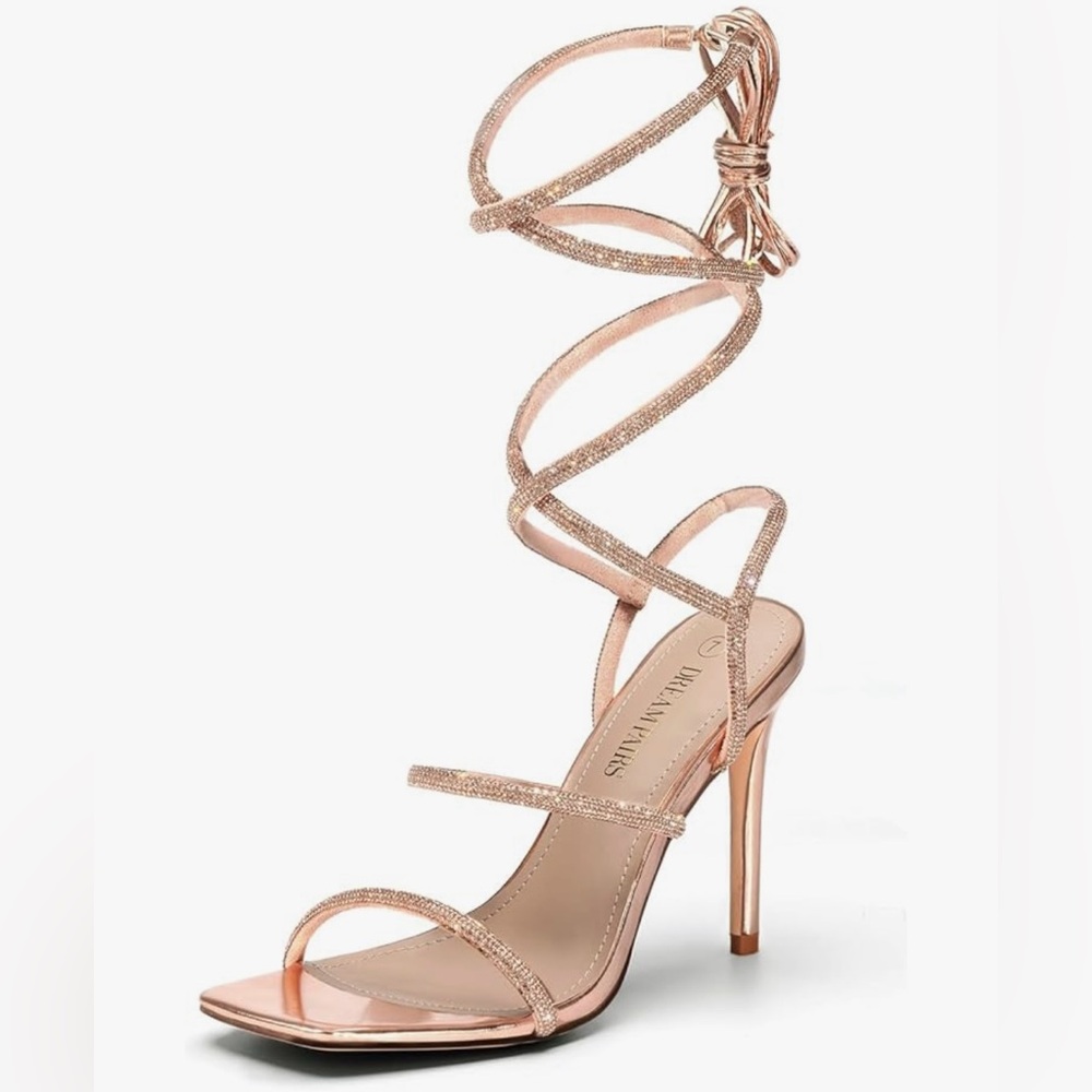 DREAM PAIRS High Heels Stilettos for Women Rose Gold